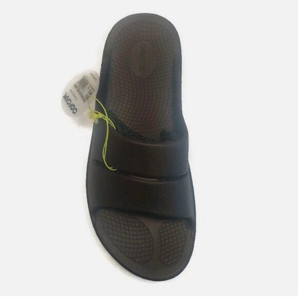OOFOS Ooahh Recovery Slide Mens Size 11 Womens Sz 13 Pool Sandal Mocha Brown - Picture 2 of 8
